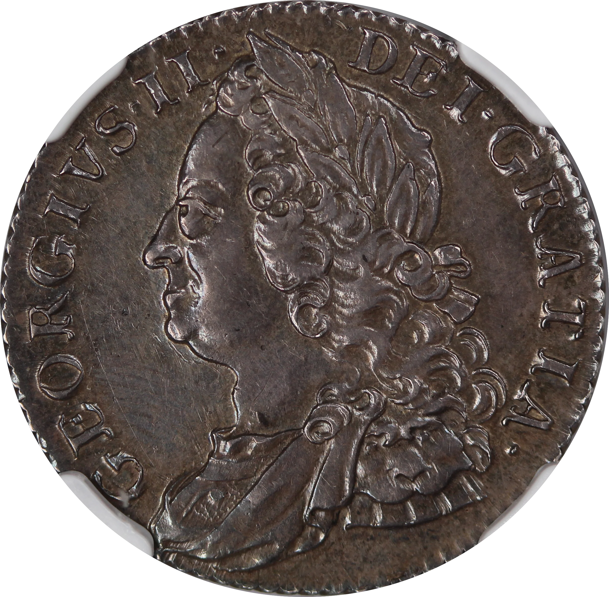 GB 1758 1 Shilling NGC MS62 - Image 3