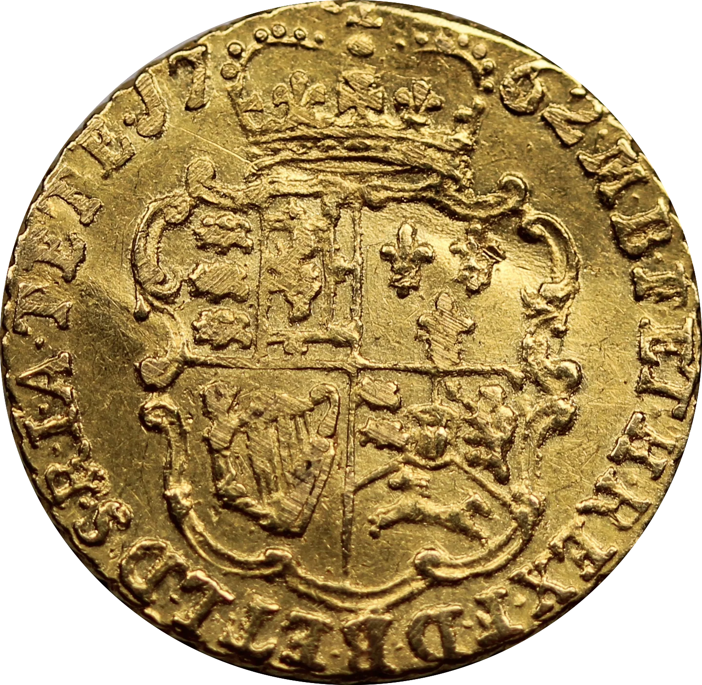 GB 1762 1/3 Gold Guinea VF (Test Bend)