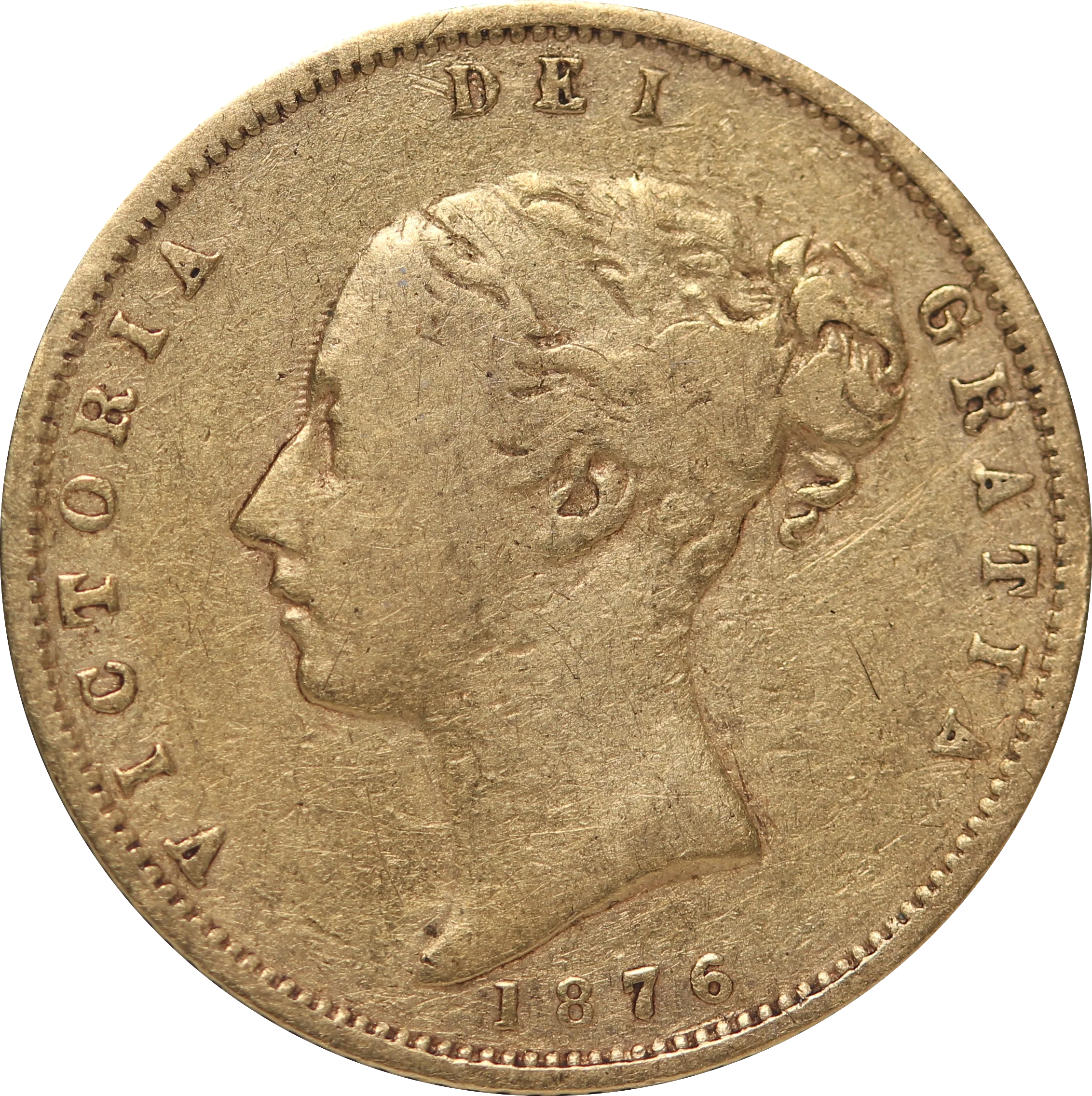 GB 1876 Half Sovereign Fine - Image 2