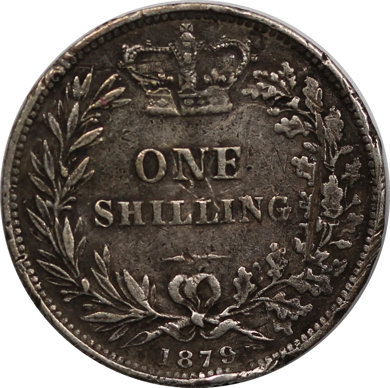 GB 1879 Shilling VG