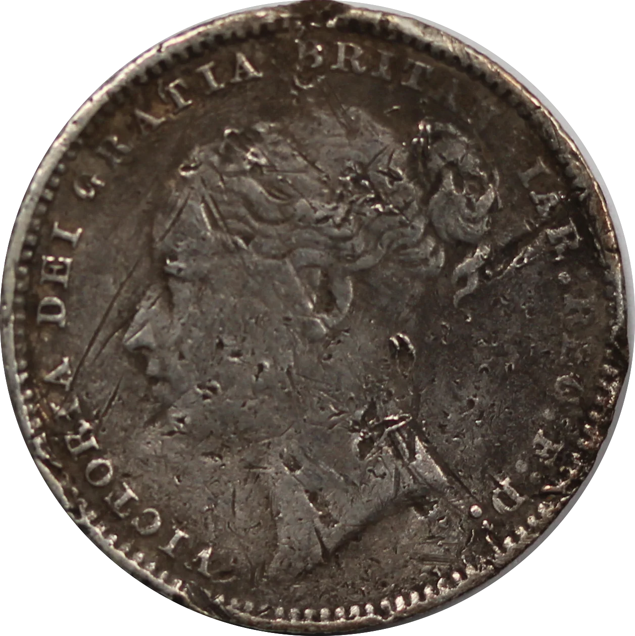 GB 1879 Shilling VG - Image 2