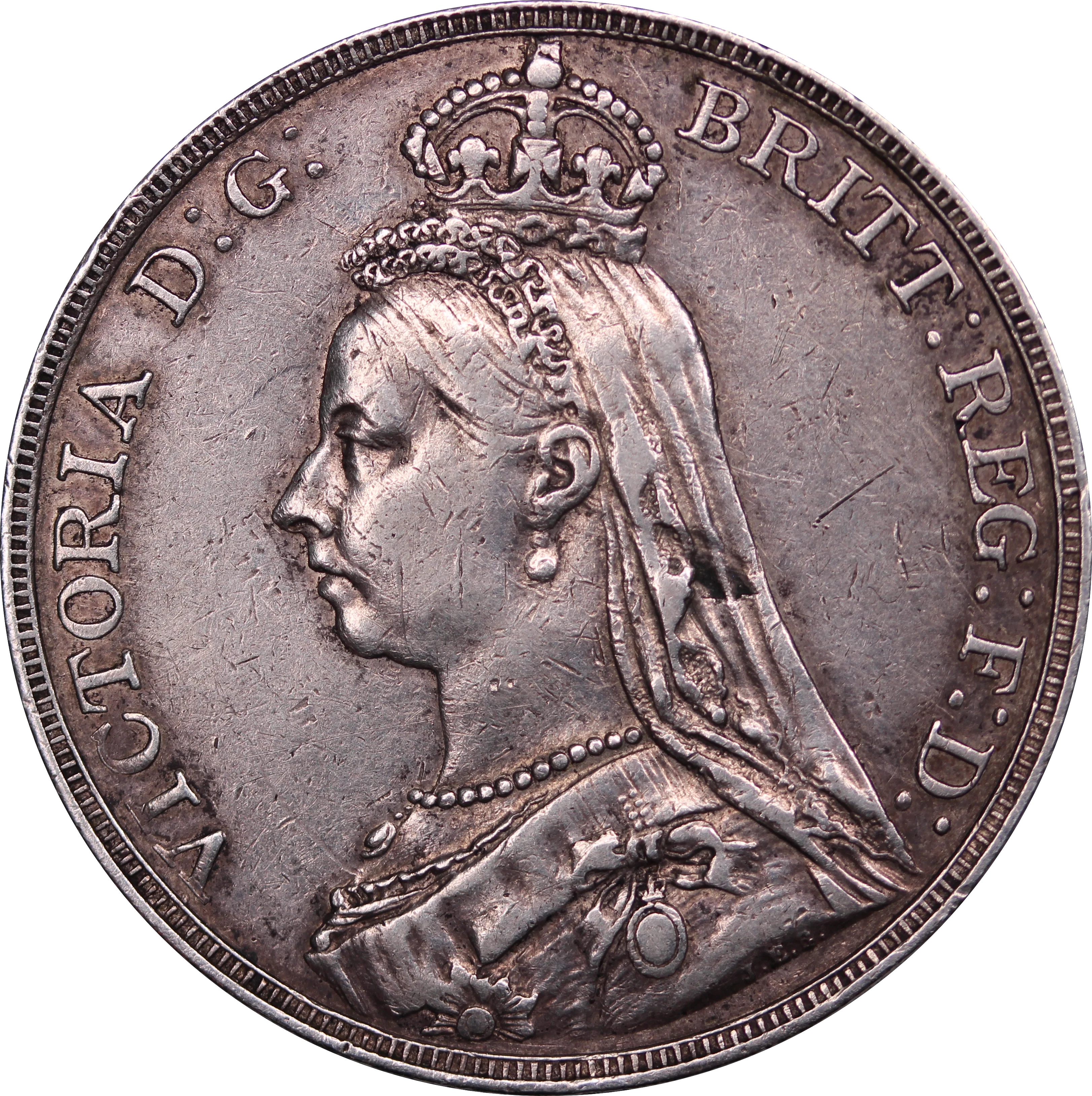 GB 1891 Crown aVF - Image 2