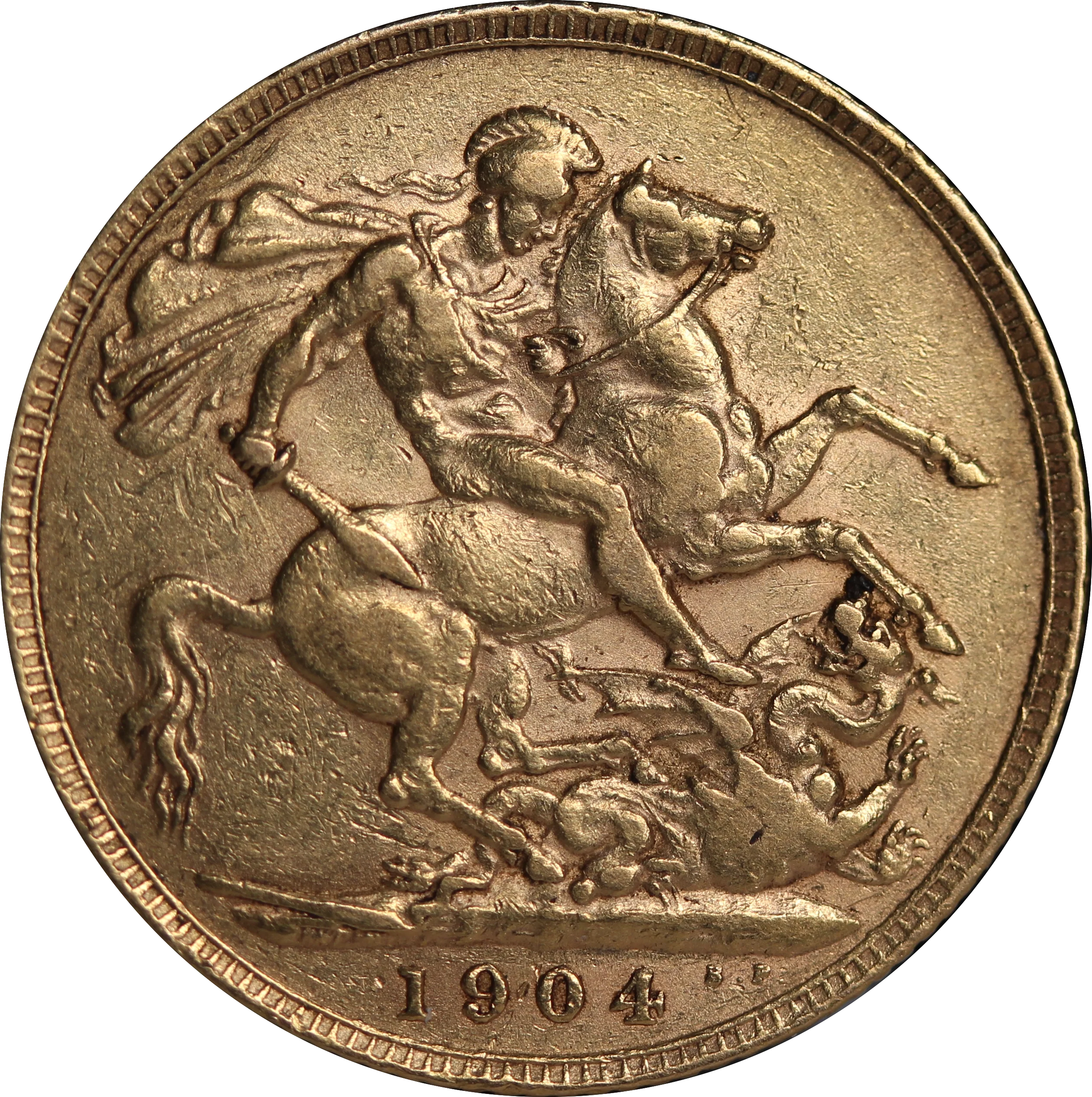 GB 1904 Gold Sovereign gFine