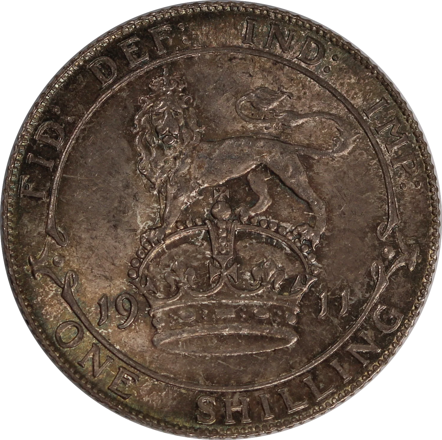 GB 1911 Shilling aUNC