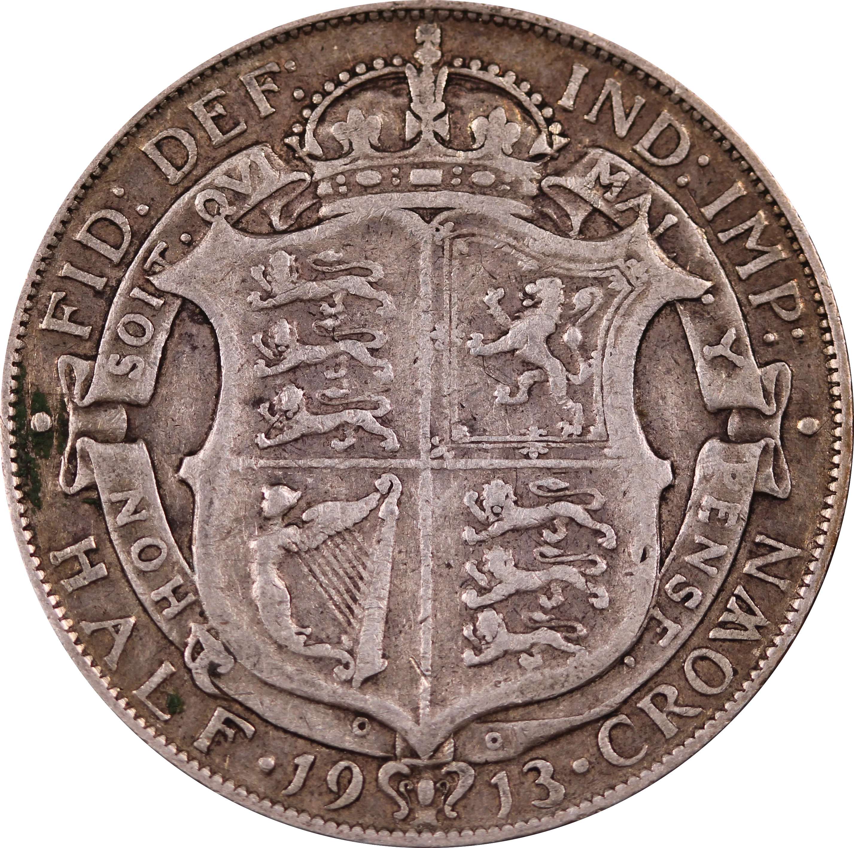 GB 1913 Half Crown Circulated