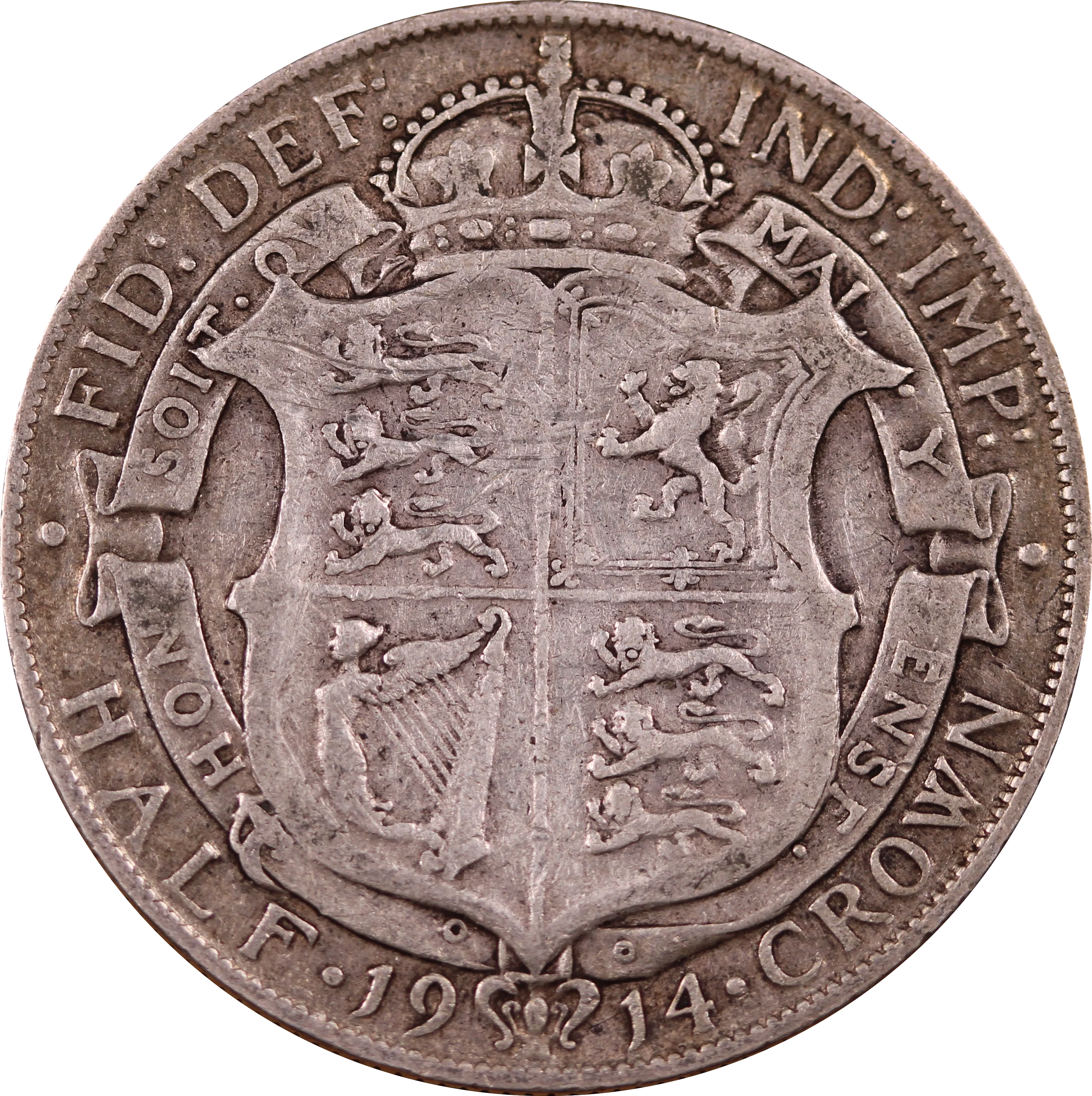 GB 1914 Half Crown Circulated