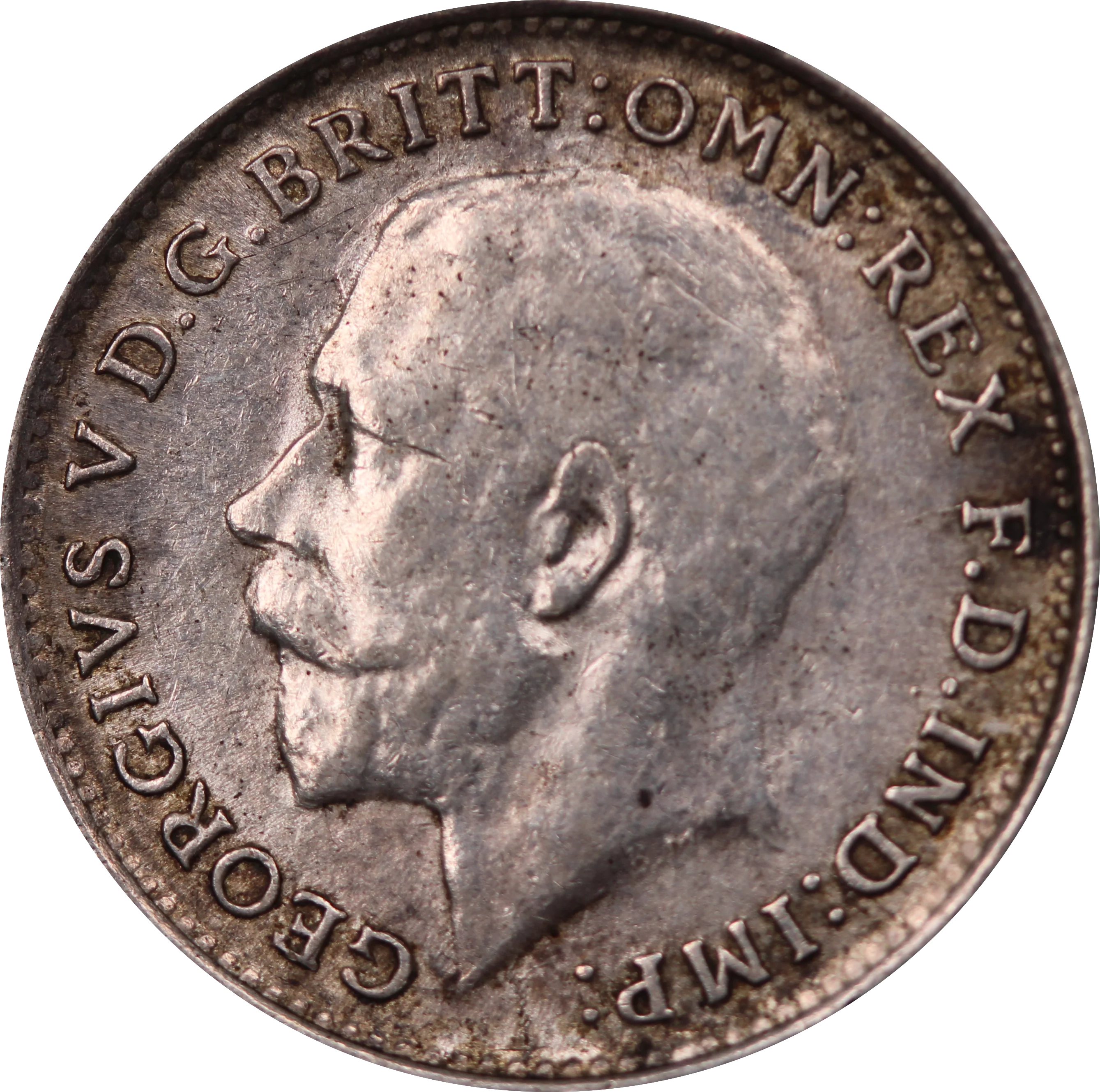 GB 1917 3 Pence VF - Image 2