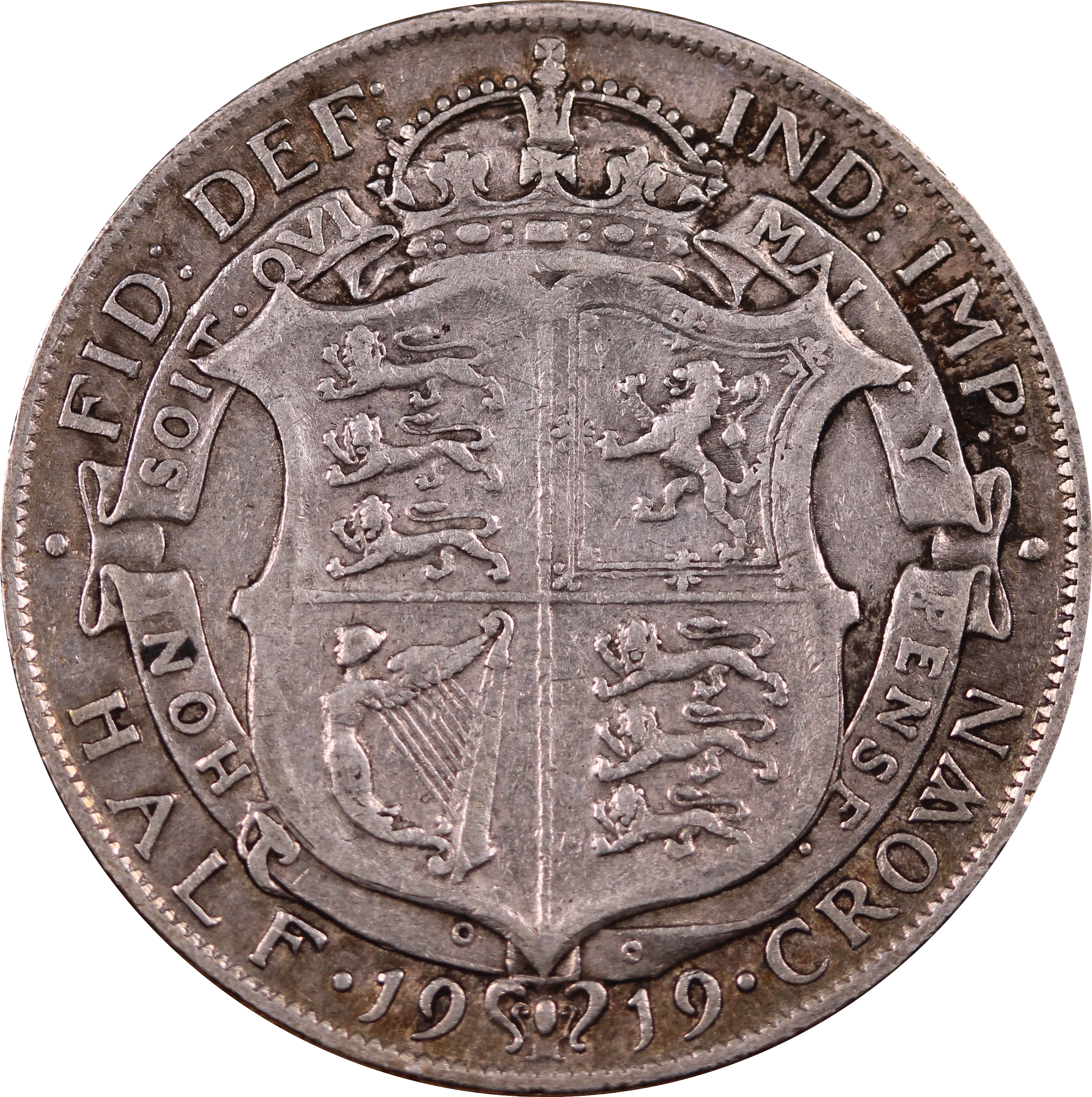 GB 1919 Half Crown Circulated