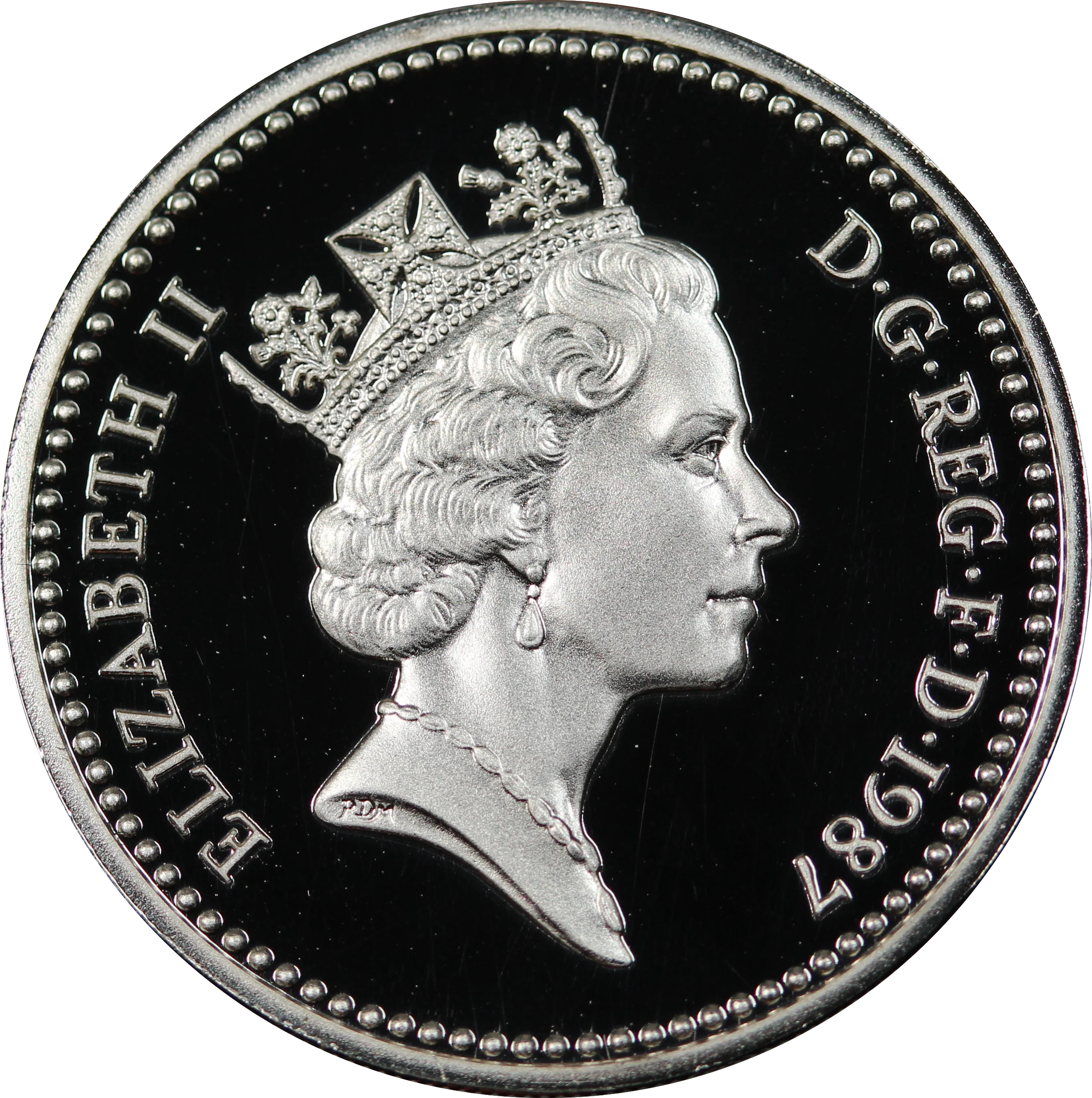 GB 1987 One Pound Piedfort Silver Coin - Image 2
