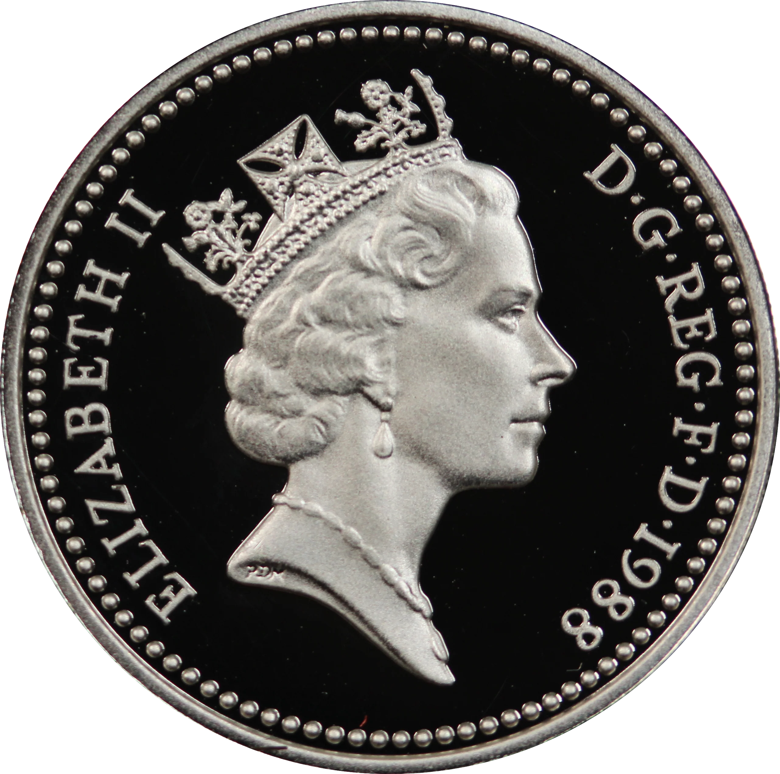 GB 1988 One Pound Piedfort Silver Coin - Image 2