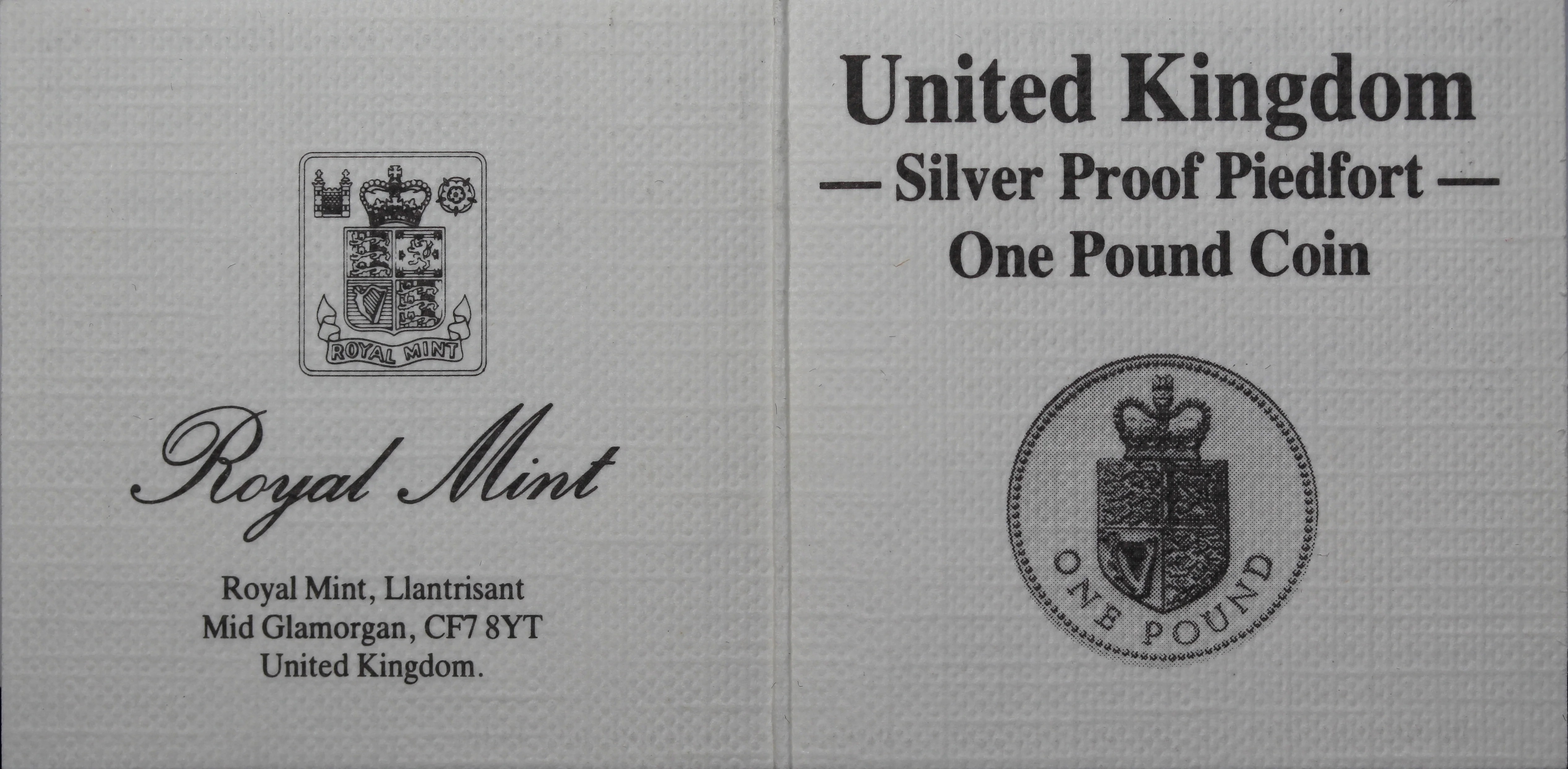 GB 1988 One Pound Piedfort Silver Coin - Image 4
