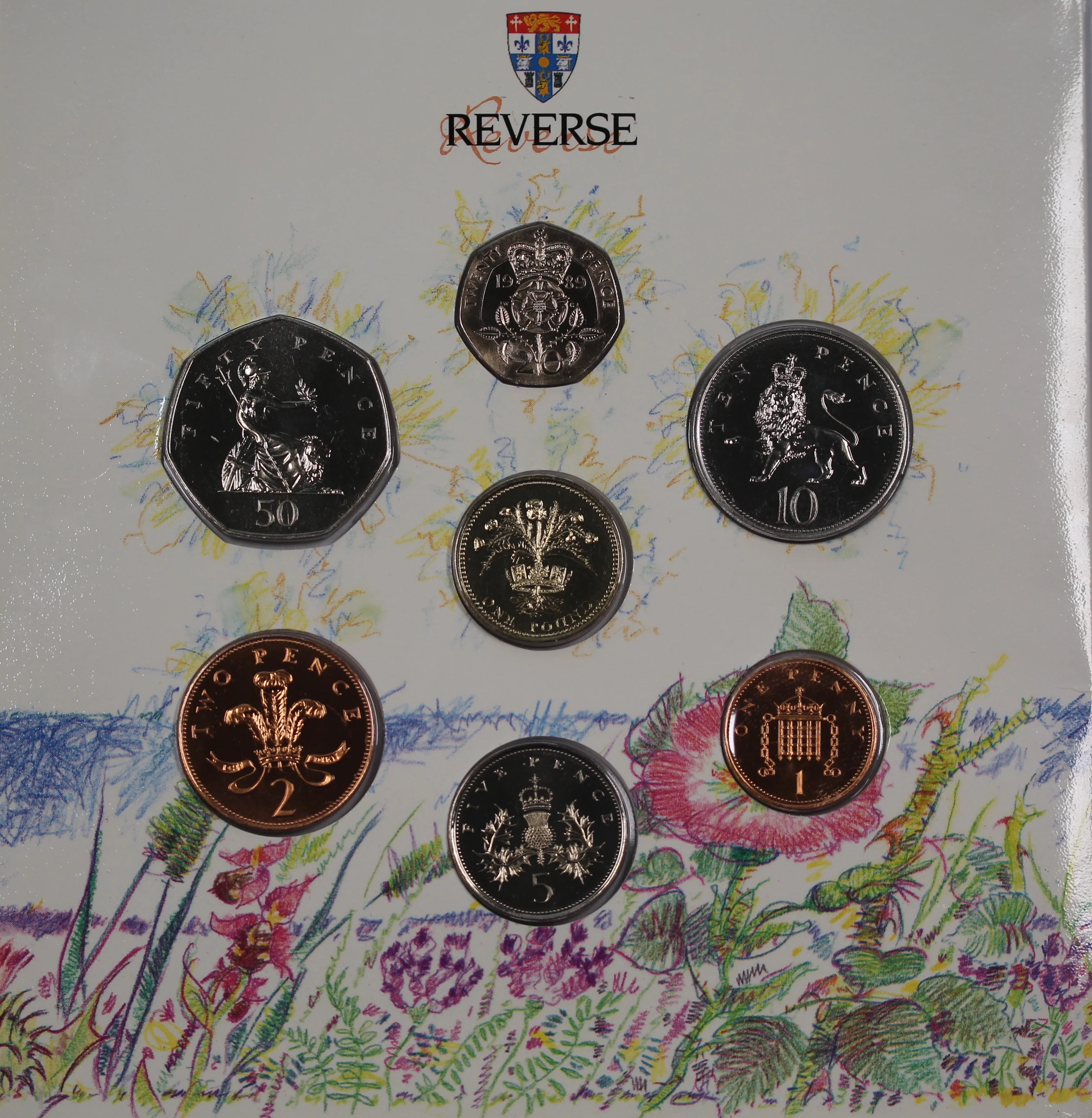 GB 1989 Brilliant Uncirculated Coin Set - Image 2