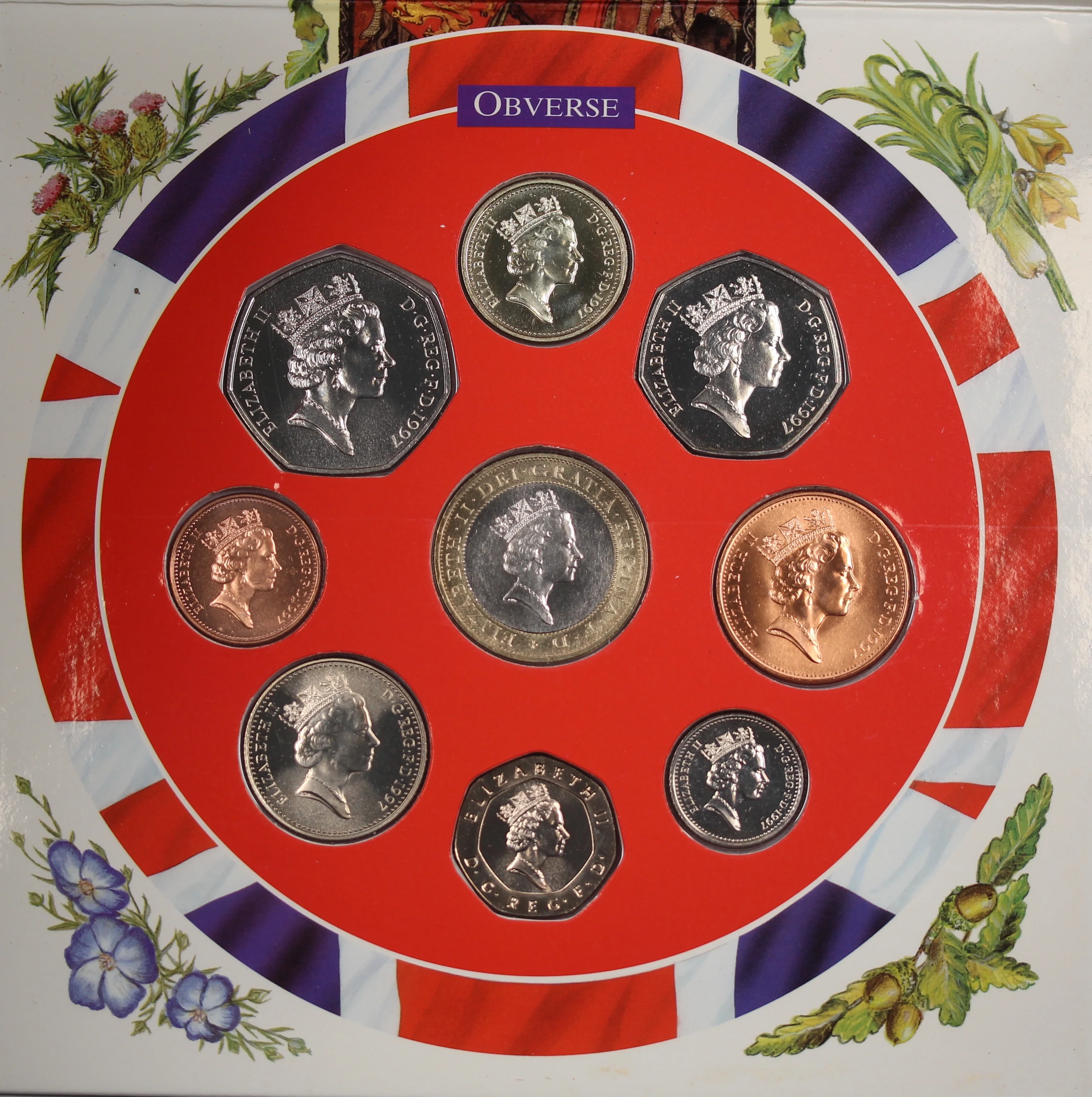GB 1997 Brilliant Uncirculated Coin Set - Image 3