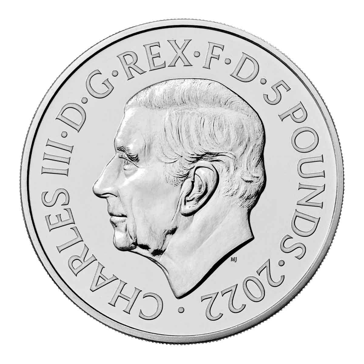 GB 2022 King Charles III 5 Pound QEII Tribute BU Coin - Image 3