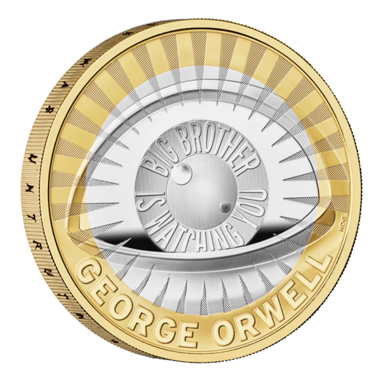 George Orwell 2025 UK £2 Silver Proof Coin