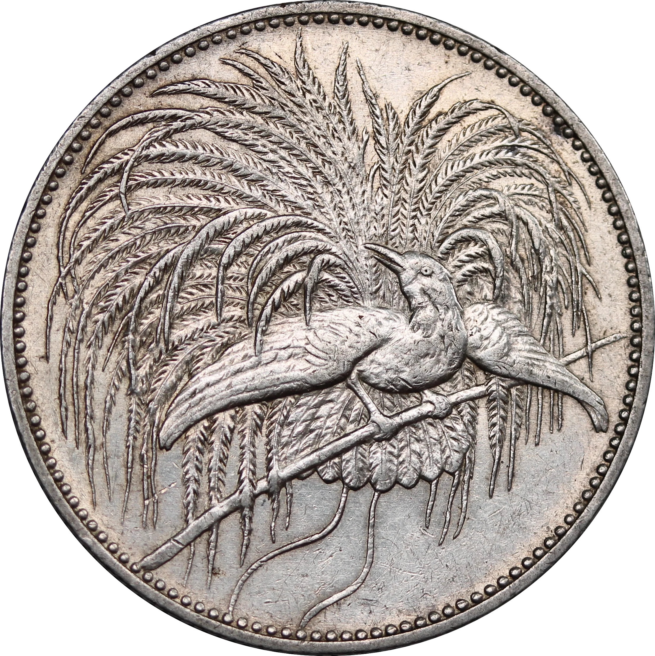 German New Guinea 1894A Silver 2 Mark gVF
