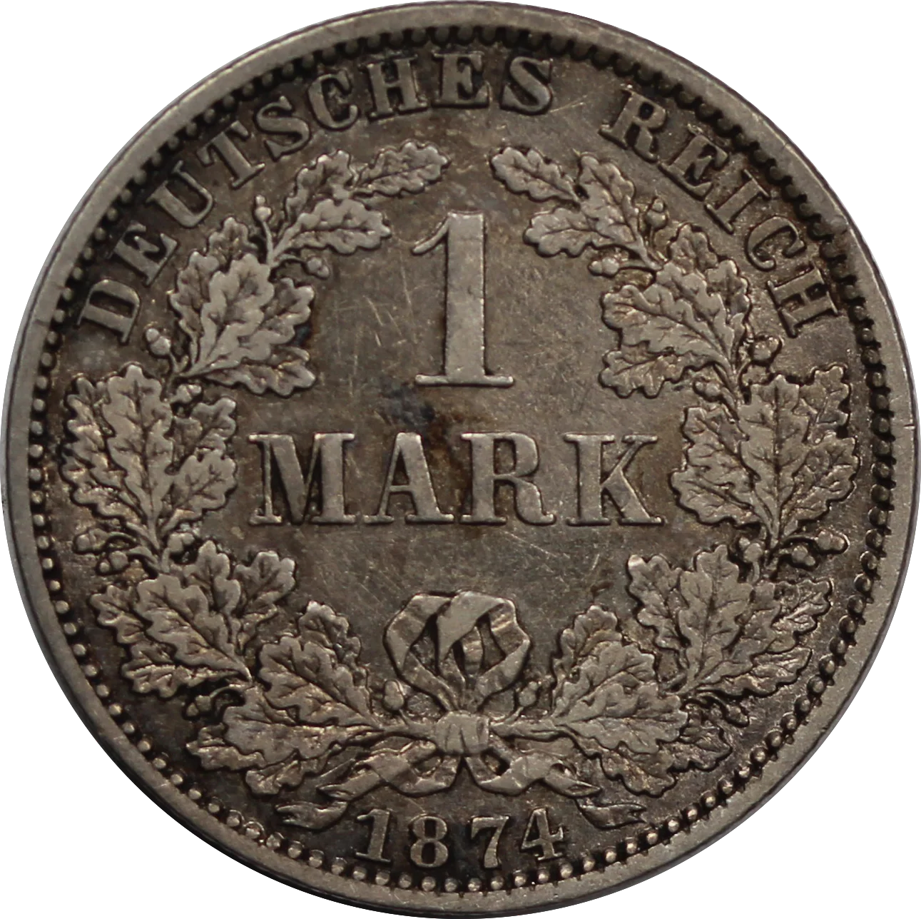 Germany 1874A 1 Mark EF - Image 2