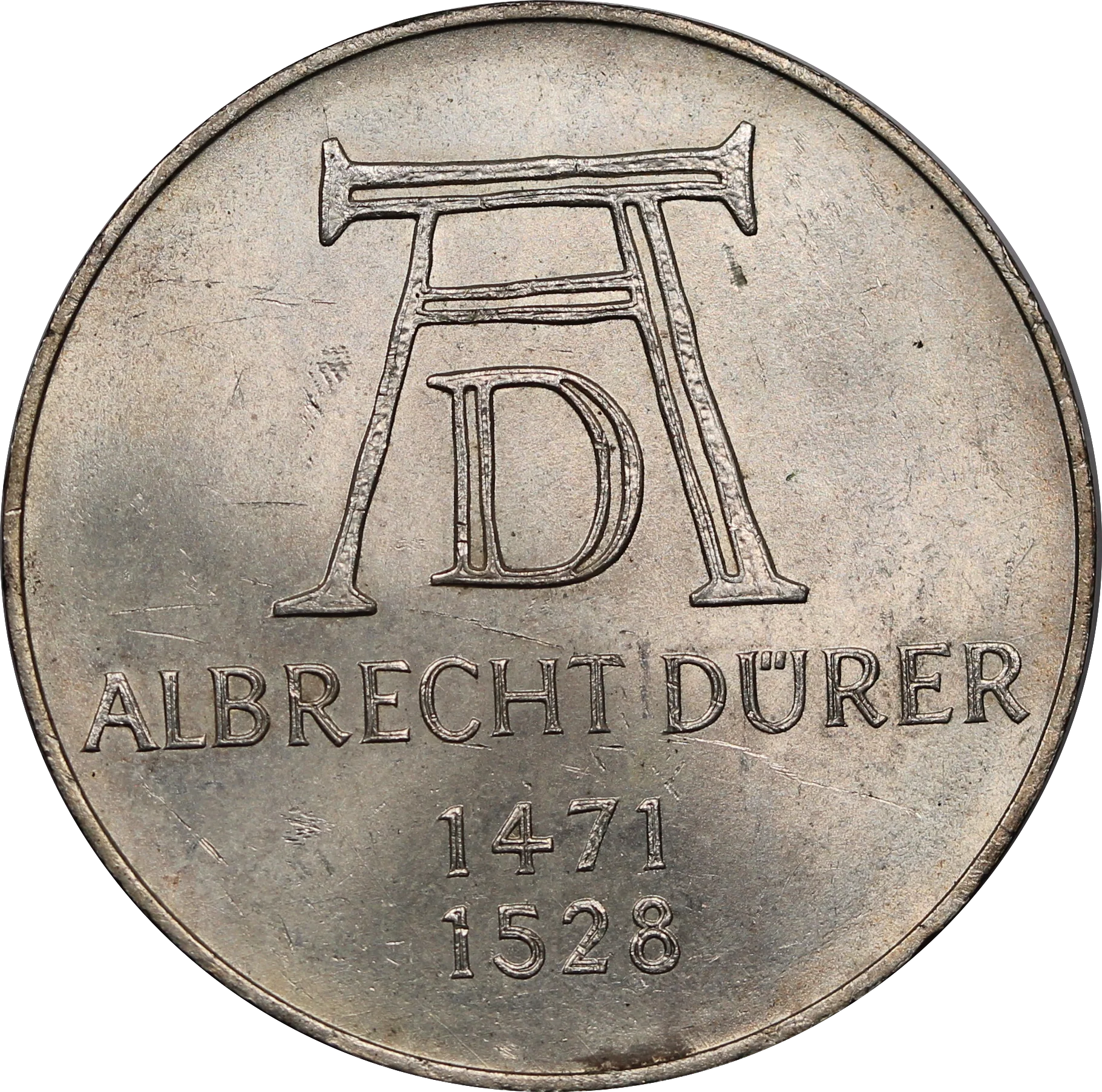 Germany 1971D (Munich Mint) 5 Mark 500th Ann. Albercht Durer UNC - Image 2