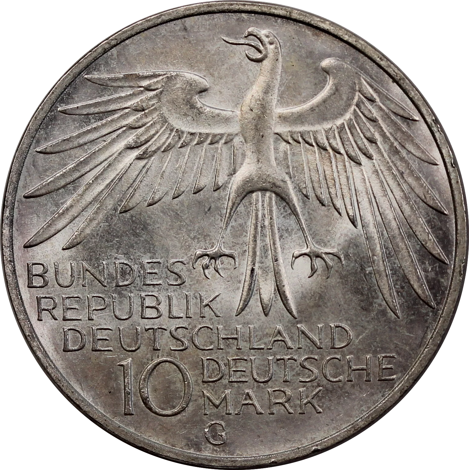 Germany 1972G (Karlsruhe Mint) 10 Mark Munich Olympics aUNC