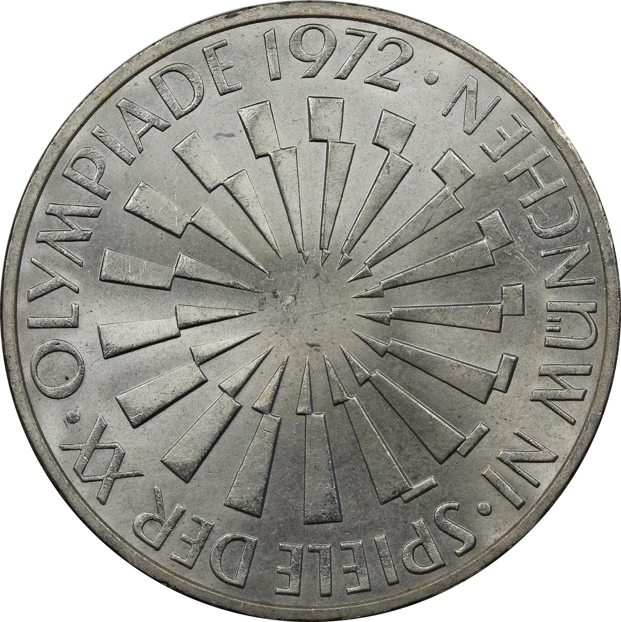 Germany 1972J 10 Mark Munich Olympics UNC - Image 2