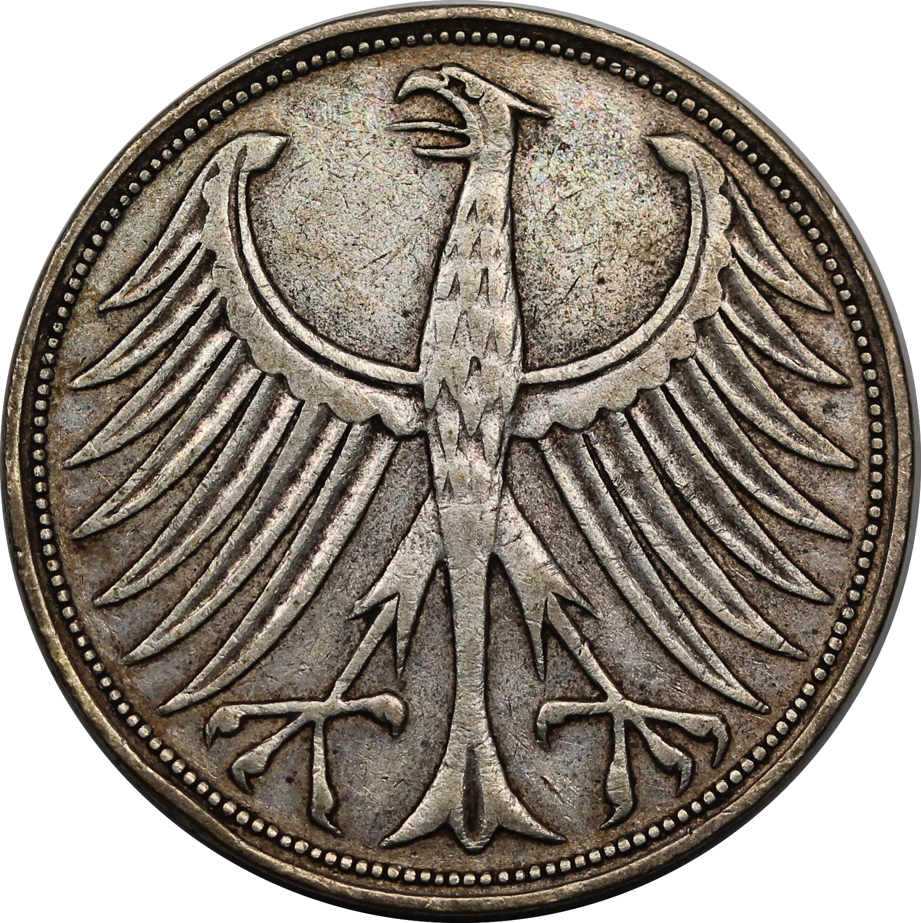 Germany 1974F (Stuttgart Mint) 5 Mark 25th Ann. Constitutional Law UNC - Image 2