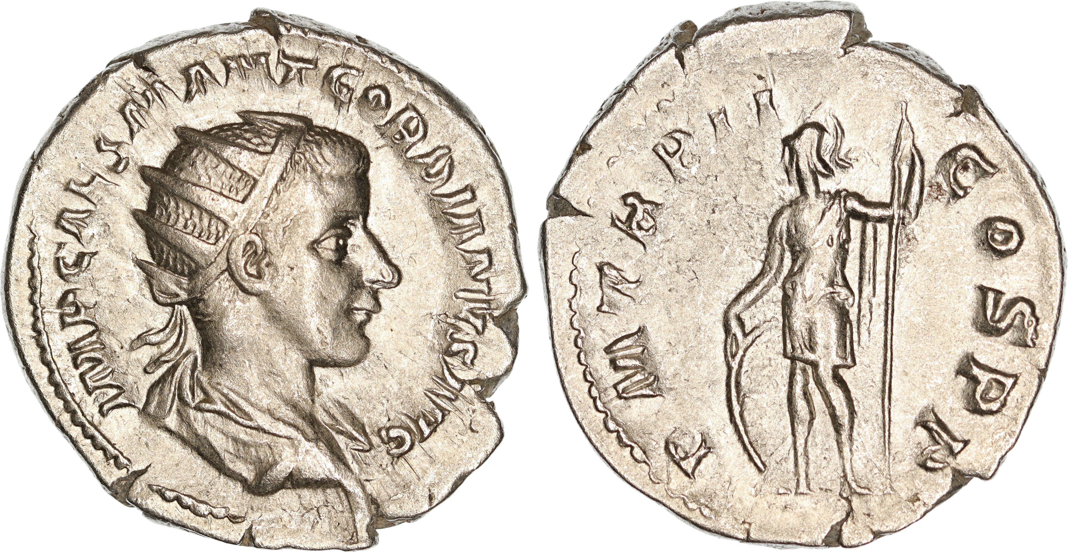 Gordian III 238-244AD Silver Antoninianus EF - Image 2