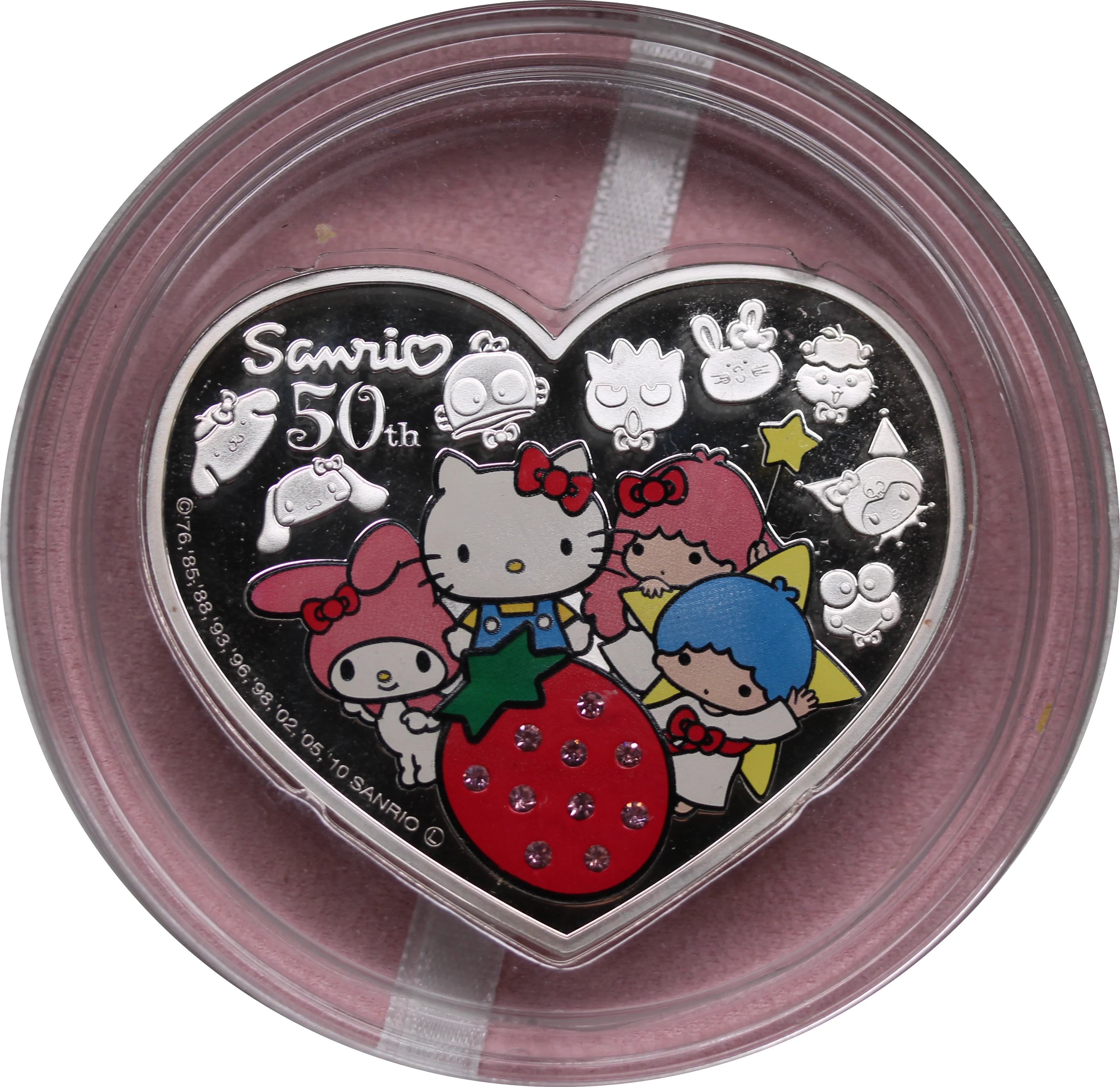 2010 Hello Kitty $10 50th Anniversary 100g Silver Proof