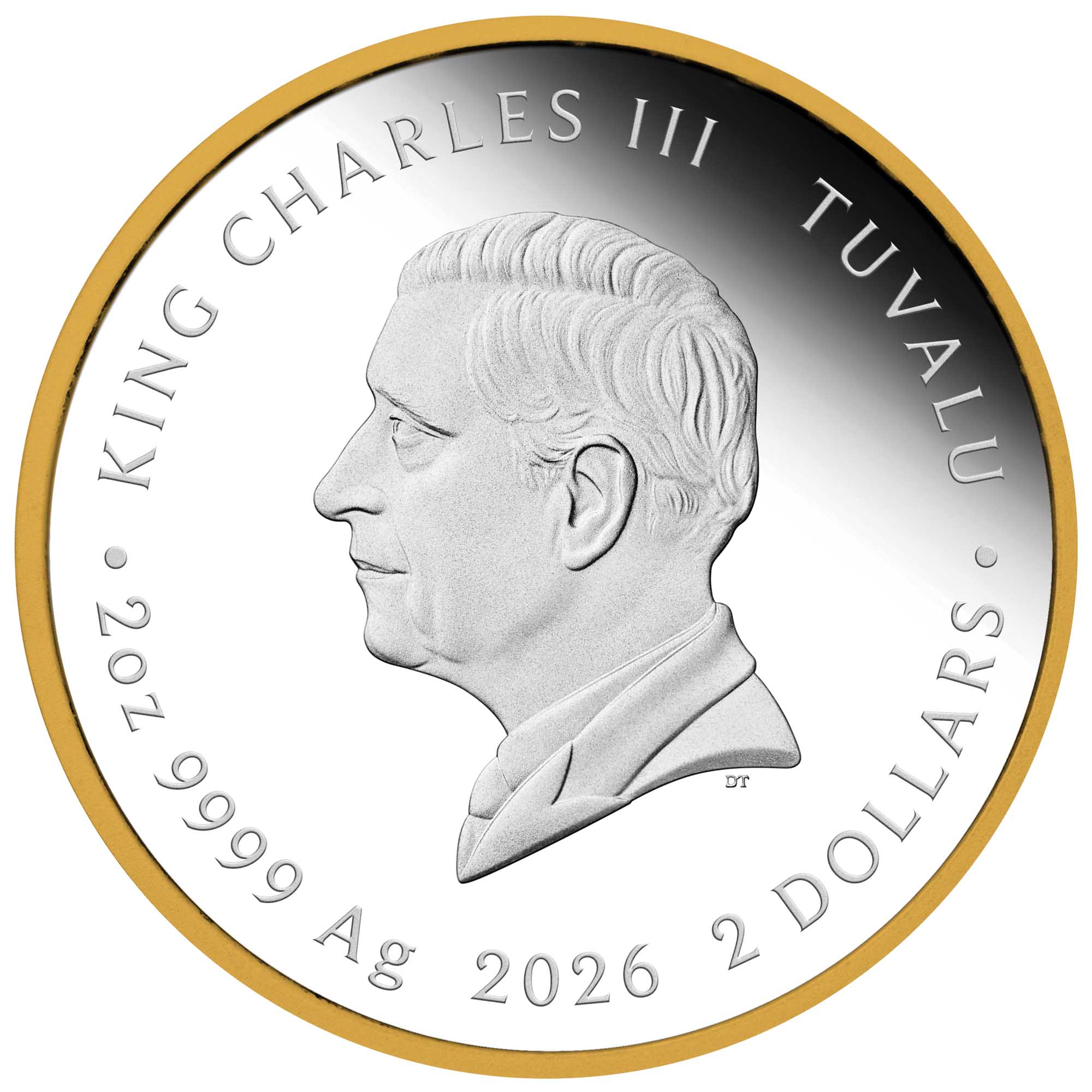 House of Bridgerton 2026 2oz Silver Proof Gilded Coin - Image 2
