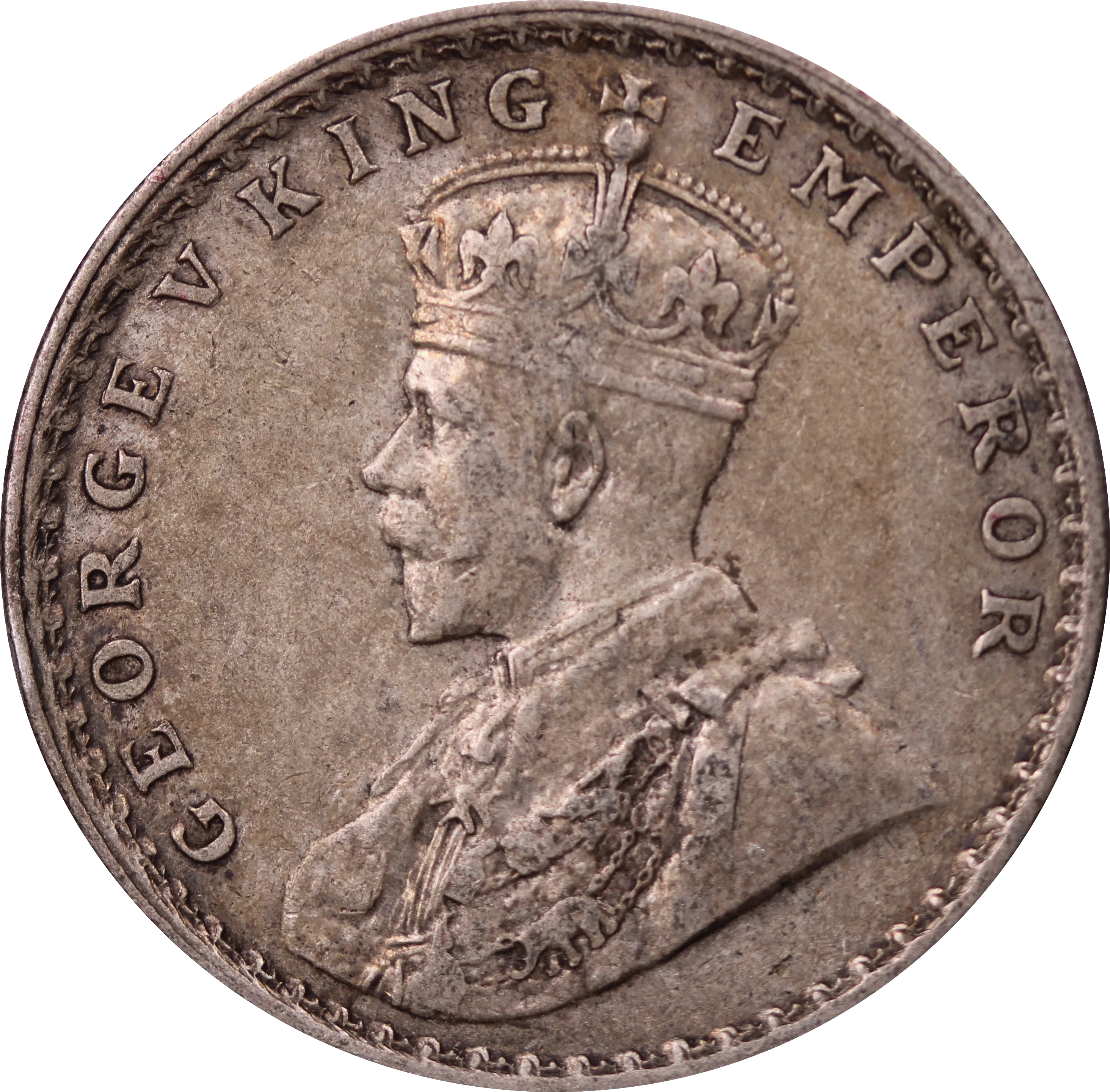 India-British 1914 Rupee VF - Image 2