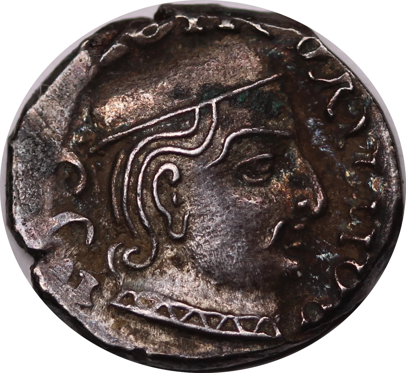India 223AD Silver Drachm Rudrasimha I gVF