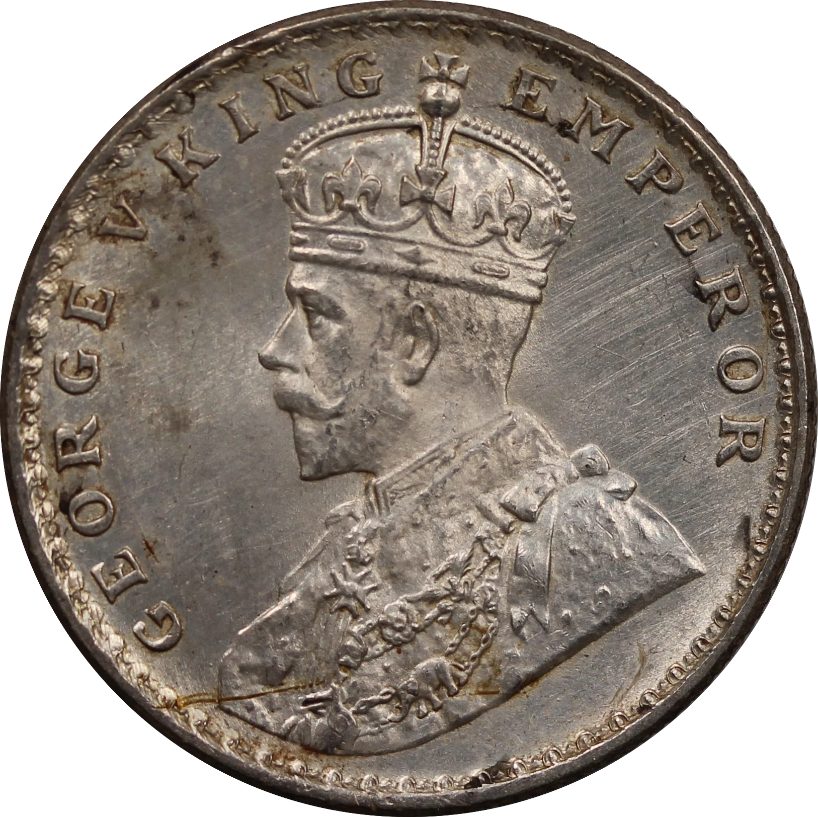 India-British 1919 Rupee UNC - Image 2