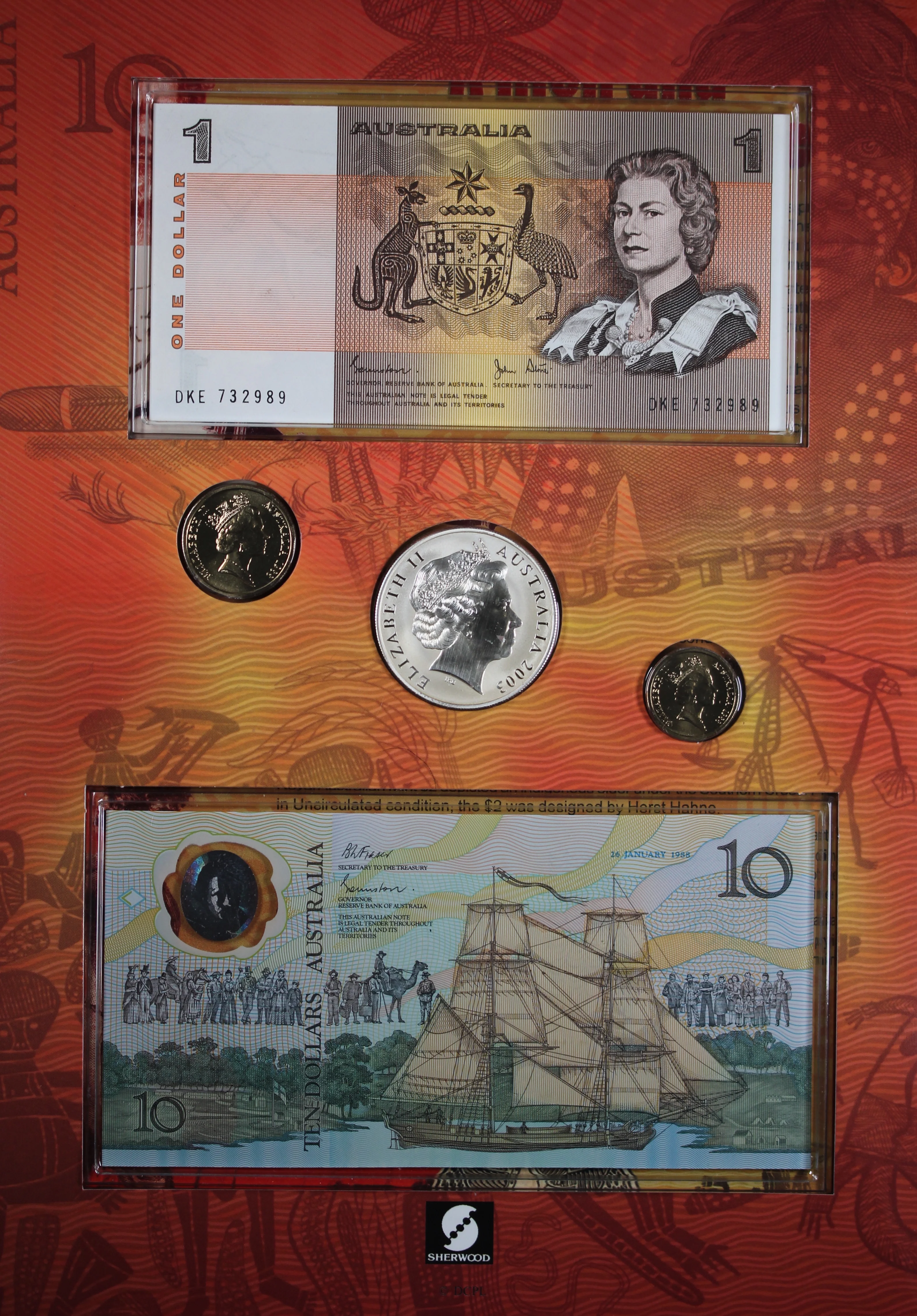 Indigenous Australia Kangaroo Coin and Note Portfolio - Image 3