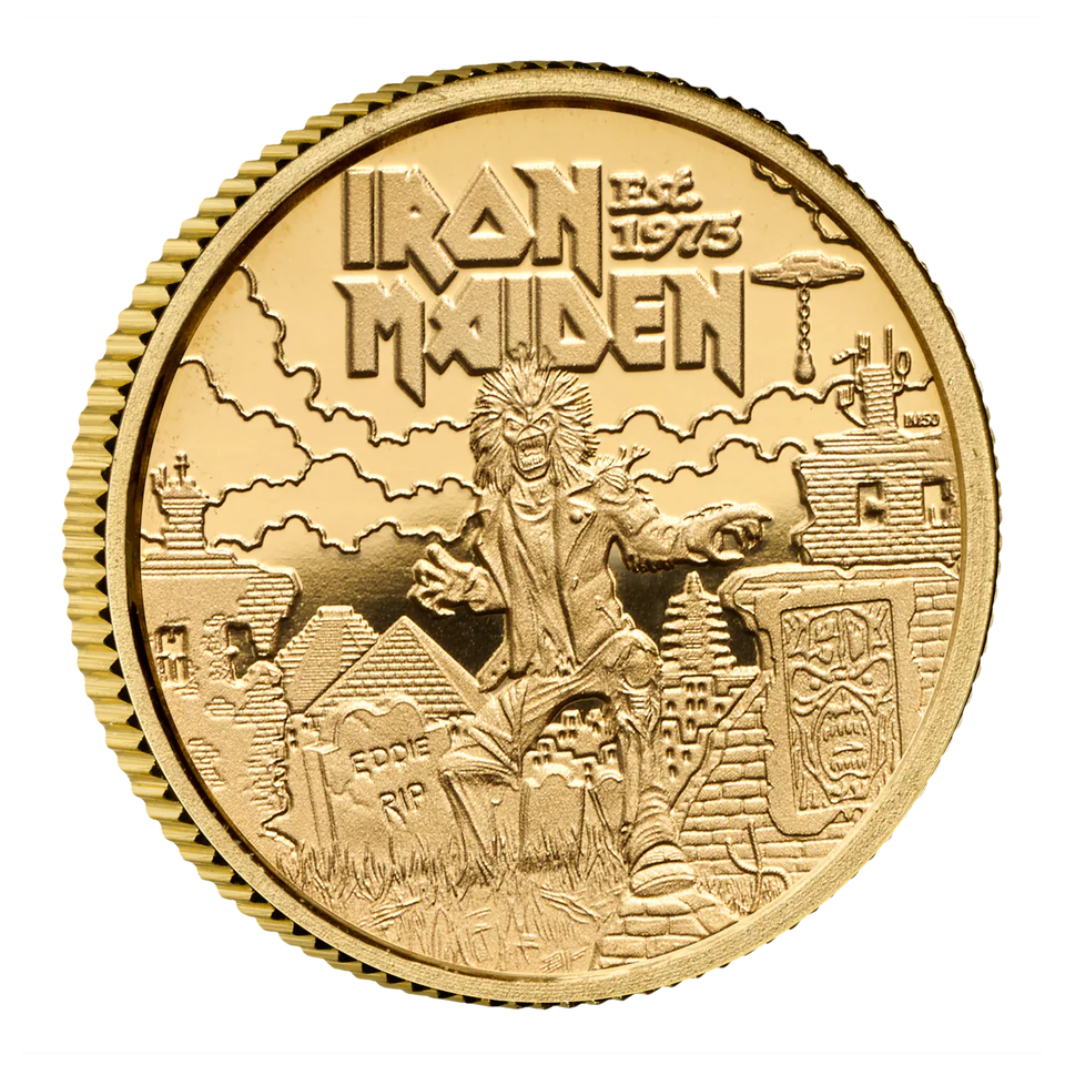 Iron Maiden 2025 1/40oz Gold Proof Coin - Image 2