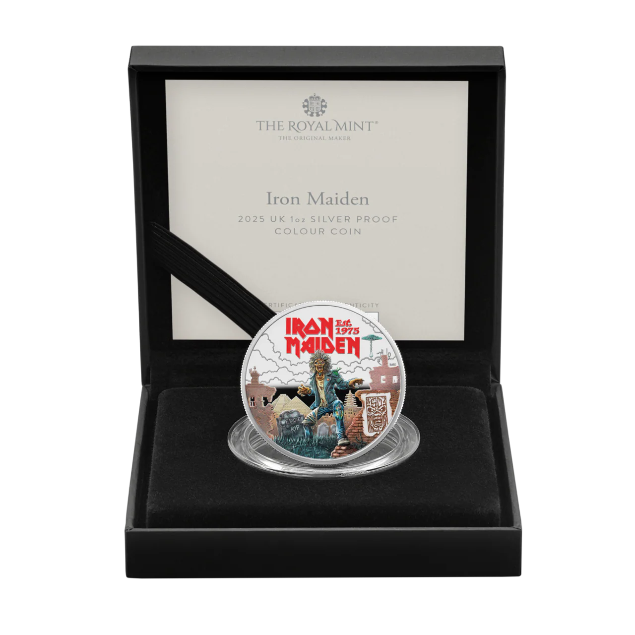 Iron Maiden 2025 1oz Silver Proof Colour Coin - Image 4