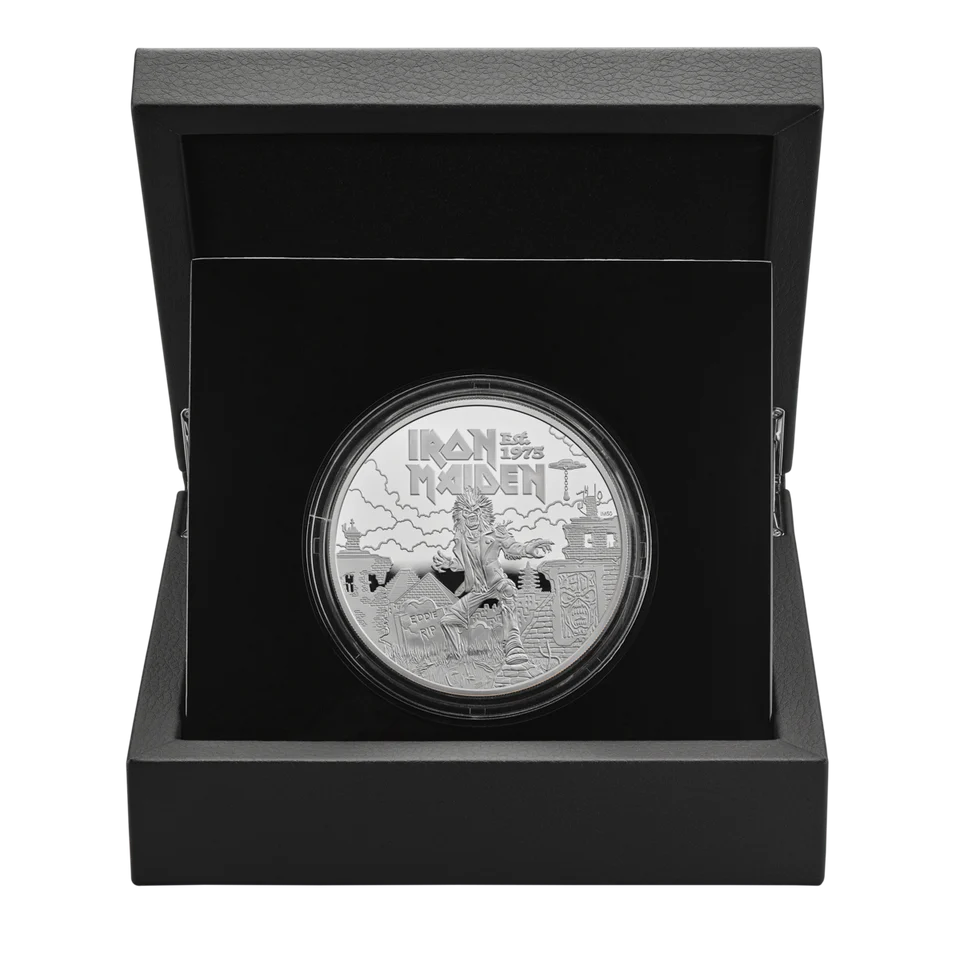 Iron Maiden 2025 5oz Silver Proof Coin - Image 4