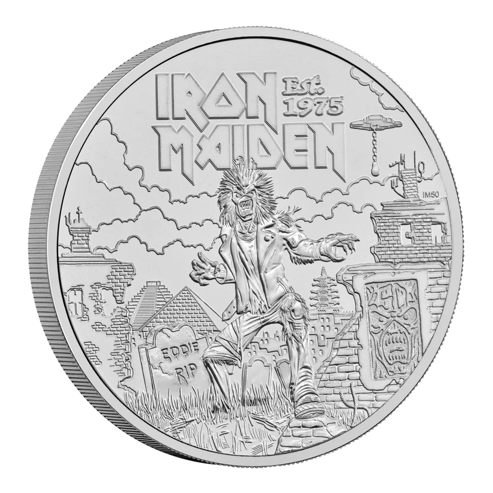 Iron Maiden 2025 Brilliant Uncirculated Coin - Image 2