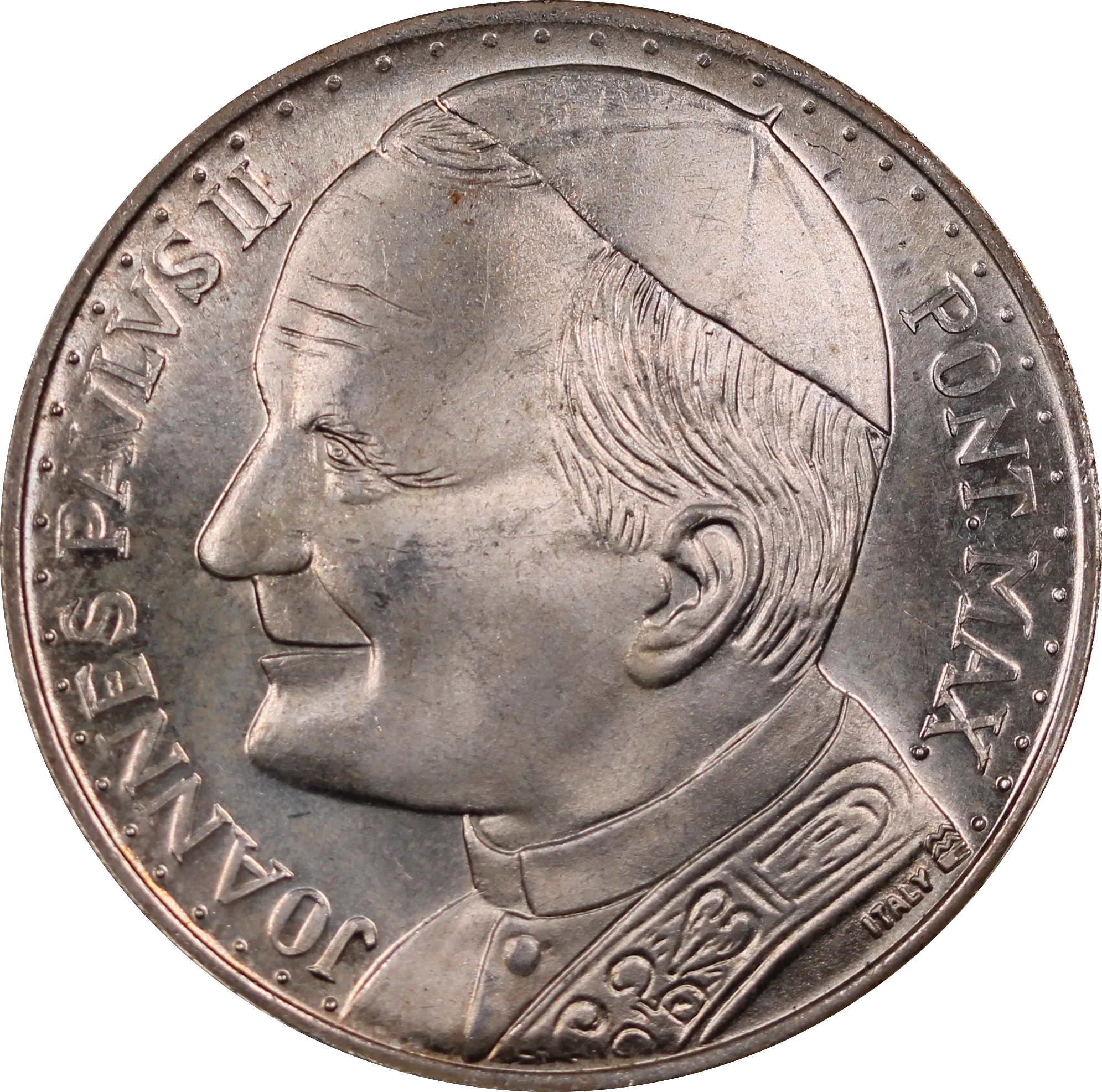 Italy Pope John Paul II Ora Pro Nobis Medal - Image 2