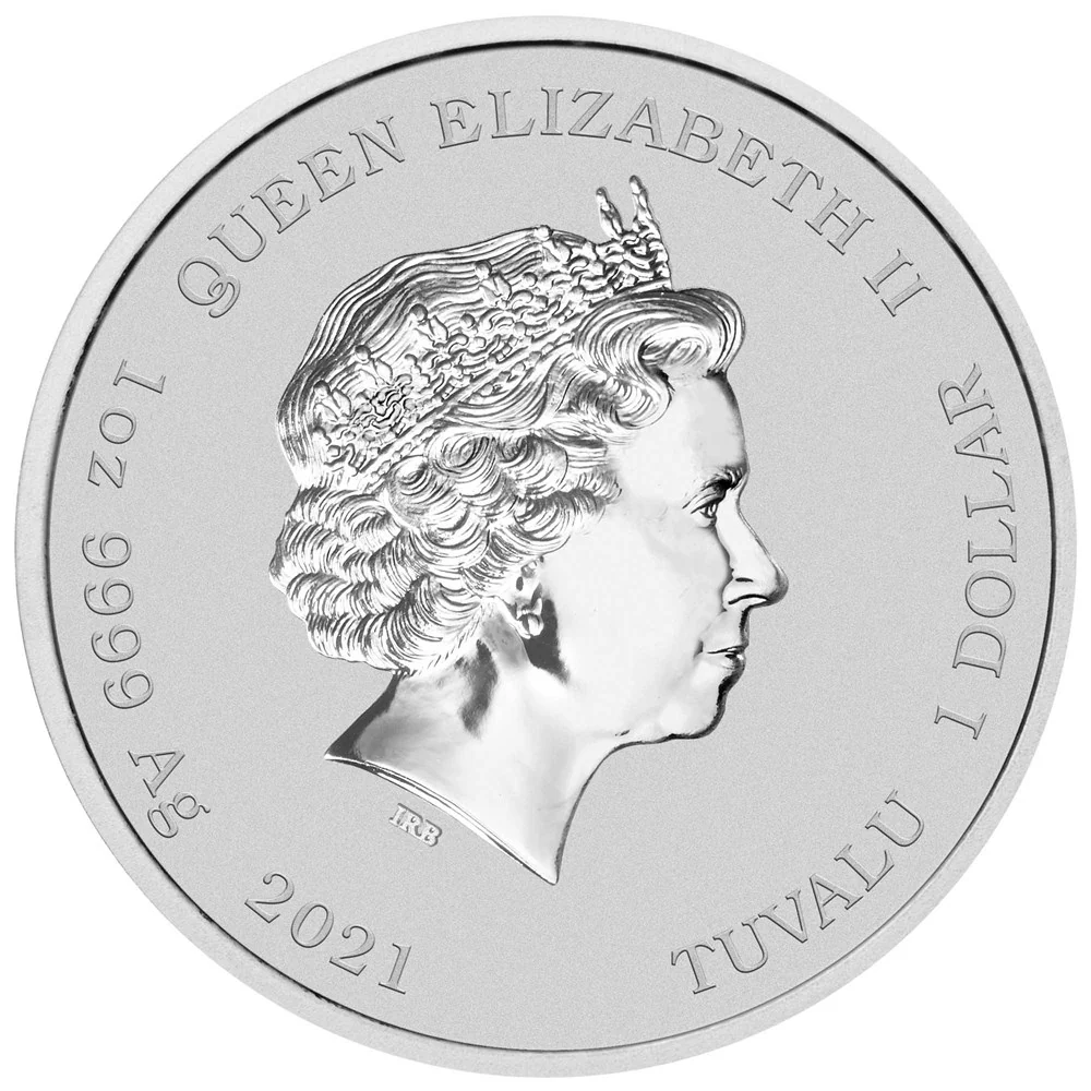 James Bond 007 1oz Silver Coin with Colour in Card - Image 2
