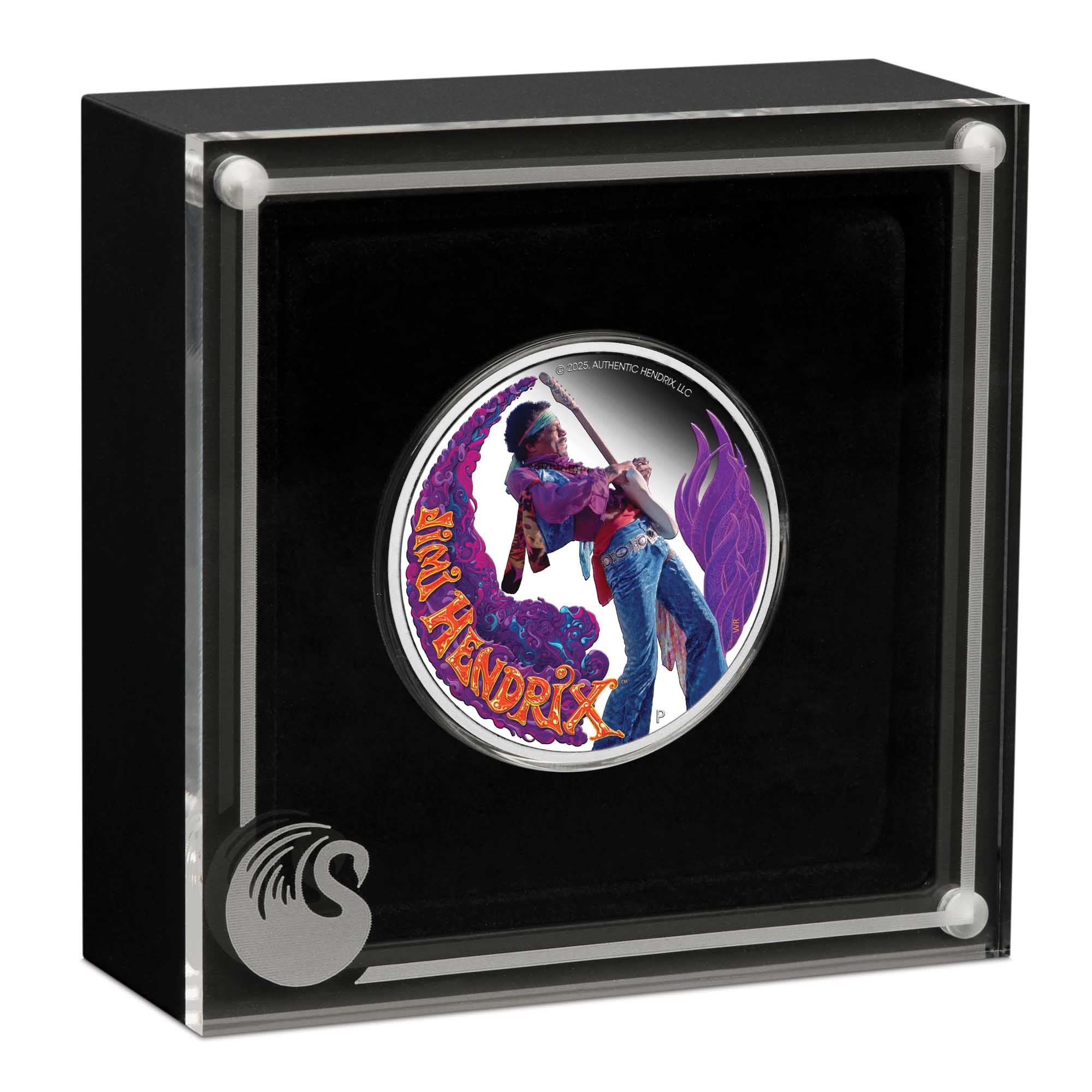 Jimi Hendrix 2025 1oz Silver Proof Coloured Coin - Image 3