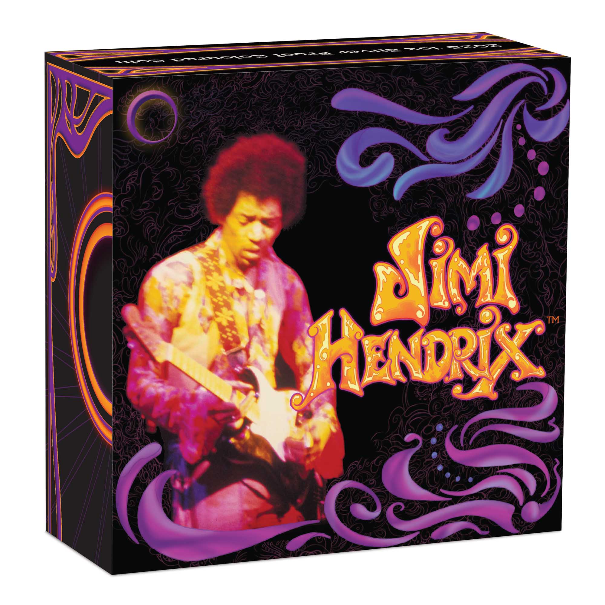Jimi Hendrix 2025 1oz Silver Proof Coloured Coin - Image 4