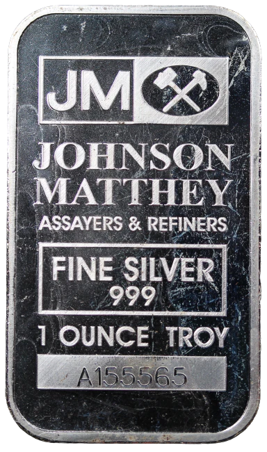 Johnson Matthey 1oz Silver Minted Bar