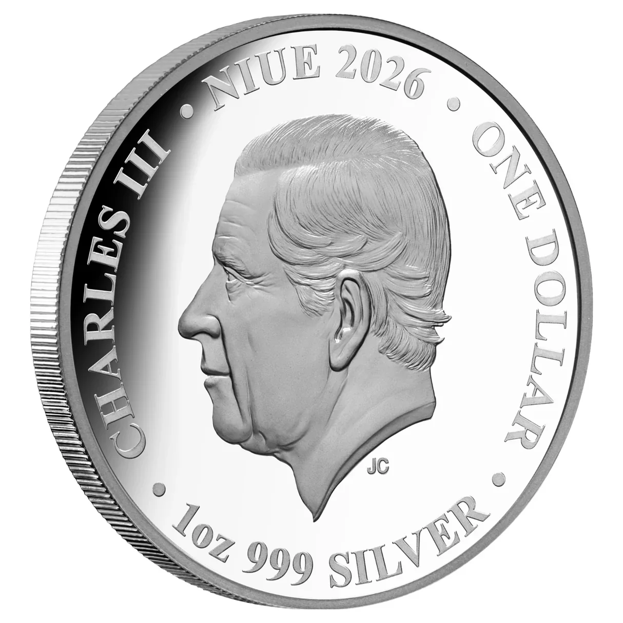 Jupiter from Callisto 2026 $1 1oz Silver Proof Coin - Image 2