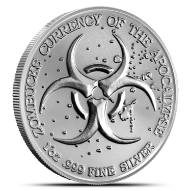 Kookaburied Zombucks 1oz Silver Round - Image 2