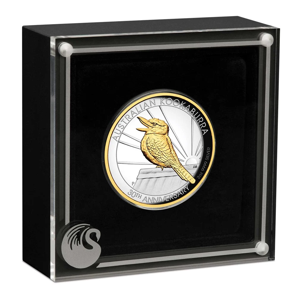 Kookaburra 2020 2oz Silver Proof Gilded High Relief Coin - Image 3