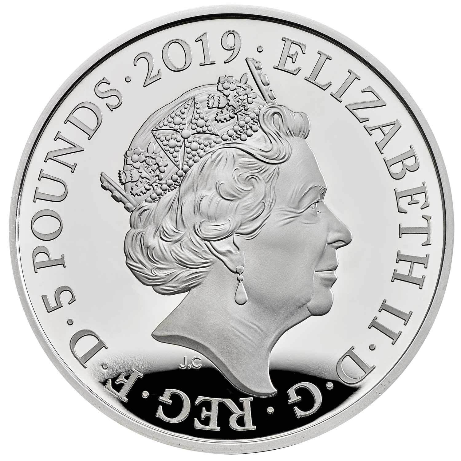 Legend of the Ravens 2019 UK £5 Silver Proof Coin - Image 3