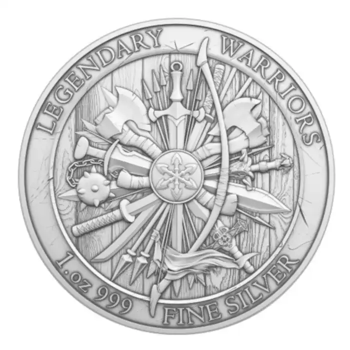 Legendary Warriors: Achilles 1oz Silver Round - Image 2