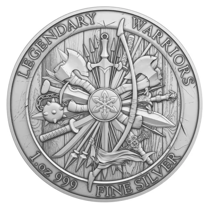 Legendary Warriors: Joan of Arc 1oz Silver Round - Image 2