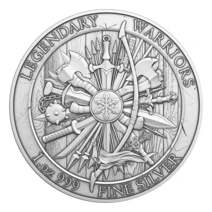 Legendary Warriors: Spartacus 1oz Silver Round - Image 2