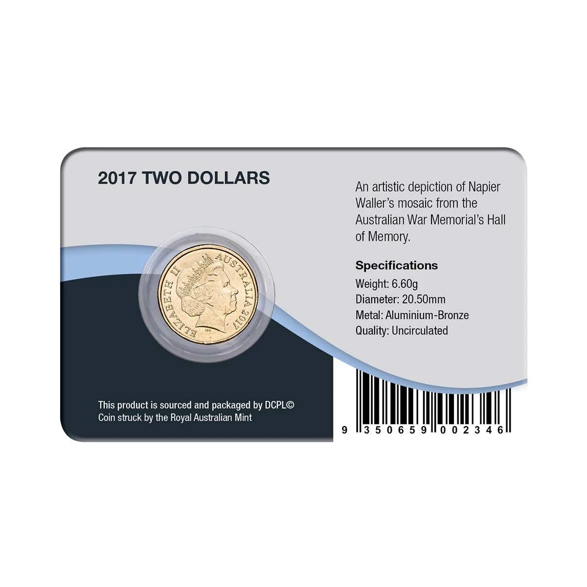 Lest We Forget 2017 $2 Al-Br Coin Pack - Image 2