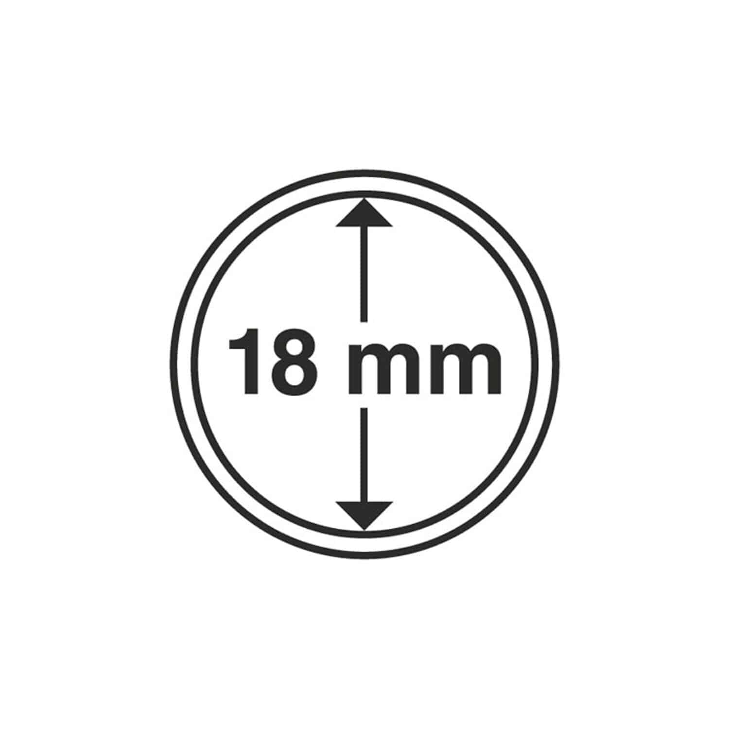 Lighthouse Coin Capsules 18mm Pack of 10 (1c) - Image 2